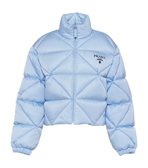 blue prada puffer jacket|prada puffer jacket cropped.